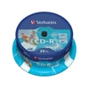 Kép 1/3 - CD-R lemez, nyomtatható, matt, ID, AZO, 700MB, 52x, 25 db, hengeren, VERBATIM