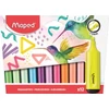 Kép 1/9 - Szövegkiemelő készlet, 1-5 mm, MAPED "Fluo Peps Assorted", 12 különböző szín