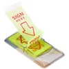 Kép 4/4 - Jelölőcímke, 50 lap, 45x25 mm, STICK N "Sign Here", neon sárga