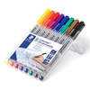 Kép 2/2 - Alkoholmentes marker készlet, OHP, 0,6 mm, STAEDTLER "Lumocolor® 316", 8 különböző szín