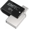 Kép 1/2 - Pendrive, 64GB, USB 2.0, USB-A/microUSB, EMTEC "T260B Mobile&Go"