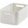 Kép 1/2 - Rattan hatású kosár, 6l, törtfehér, CURVER "Style S"