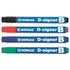 Kép 3/3 - Táblamarker, 2-4 mm, kúpos, DONAU "D-signer B"", fekete