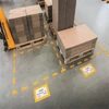 Kép 2/2 - Padlójelölő ablak,sárga,  A4, eltávolítható, DURABLE
