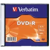 Kép 1/4 - DVD-R lemez, AZO, 4,7GB, 16x, 1 db, vékony tok, VERBATIM