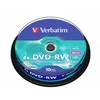 Kép 1/3 - DVD-RW lemez, újraírható, 4,7GB, 4x, 10 db, hengeren, VERBATIM