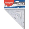 Kép 1/2 - Háromszög vonalzó, műanyag, 45°, 21 cm, MAPED "Geometric"