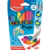 Kép 1/2 - Filctoll készlet, 3,6 mm, MAPED "Color`Peps Magic", 8+2 különböző szín
