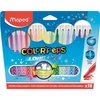 Kép 1/2 - Filctoll készlet, mosható, MAPED "Color`Peps", 18 különböző szín
