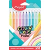 Kép 1/2 - Filctoll készlet, 2,8 mm, kimosható, MAPED  "Color`Peps Pastel", 10 különböző pasztell szín