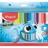 Kép 1/2 - Filctoll készlet, 2 mm, kimosható, MAPED "Color`Peps Ocean", 18 különböző szín