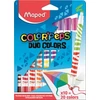 Kép 1/4 - Filctoll készlet, kimosható, MAPED "Color`Peps Duo", 20 különböző szín