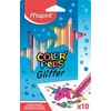 Kép 1/4 - Filctoll készlet, 2,8 mm, csillámos, MAPED "Color`Peps Glitter", 10 különböző szín
