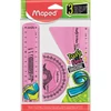 Kép 1/4 - Vonalzókészlet, műanyag, törhetetlen, 3 darabos, MAPED "Twist`n Flex"