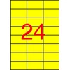 Kép 1/2 - Etikett, 70x37 mm, színes, APLI, sárga, 2400 etikett/csomag