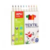 Kép 1/2 - Textilmarker, 2,9 mm, APLI "Kids Textil", 10 különböző szín