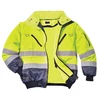 Kép 1/7 - Munkavédelmi kabát, jól láthatósági, 3 az 1-ben, L méret " Hi-Vis", sárga-tengerészkék