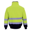 Kép 3/7 - Munkavédelmi kabát, jól láthatósági, 3 az 1-ben, L méret " Hi-Vis", sárga-tengerészkék