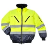 Kép 6/7 - Munkavédelmi kabát, jól láthatósági, 3 az 1-ben, L méret " Hi-Vis", sárga-tengerészkék