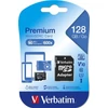 Kép 1/2 - Memóriakártya, microSDXC, 128GB, CL10/U1, 90/10 MB/s, adapter, VERBATIM "Premium"