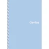 Kép 1/4 - Spirálfüzet, kockás, A5, 80 lap, PP borító, SHKOLYARYK "Genius Pastel", vegyes