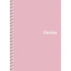 Kép 3/4 - Spirálfüzet, kockás, A6, 80 lap, PP borító, SHKOLYARYK "Genius Pastel", vegyes