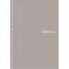 Kép 1/4 - Spirálfüzet, kockás, A5, 80 lap, PP borító, SHKOLYARYK "Genius", vegyes