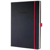Kép 1/4 - Jegyzetfüzet, exkluzív, A4, vonalas, 97 lap, keményfedeles, SIGEL "Conceptum Red Edition", fekete-piros
