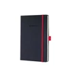 Kép 1/4 - Jegyzetfüzet, exkluzív, A5, kockás, 97 lap, keményfedeles, SIGEL "Conceptum Red Edition", fekete-piros