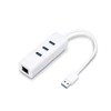 Kép 1/3 - USB elosztó-HUB és ethernet átalakító, 3 port, USB 3.0, TP-Link "UE330"