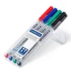 Kép 2/3 - Alkoholmentes marker készlet, OHP, 0,6 mm, STAEDTLER "Lumocolor 316 F", 4 különböző szín