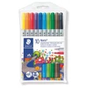 Kép 1/2 - Filctoll készlet, 1-3 mm, kétvégű, kimosható, STAEDTLER "Noris 320", 10 különböző szín