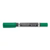 Kép 1/2 - Alkoholos marker, F/M, 0,6/1,5 mm, kúpos, kétvégű, STAEDTLER "Lumocolor Duo 348", zöld