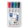 Kép 1/2 - Táblamarker készlet, 2-5 mm, vágott, STAEDTLER "Lumocolor 351 B", 4 különböző szín