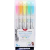 Kép 1/3 - Ecsetirón készlet, kétvégű  ZEBRA "Mildliner Fluorescent", 5 szín