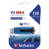 Kép 1/4 - Pendrive, 128GB, USB 3.2, 175/80 MB/s, VERBATIM "V3 MAX", kék-fekete