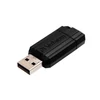 Kép 2/3 - Pendrive, 16GB, USB 2.0, 10/4MB/sec, VERBATIM "PinStripe", fekete