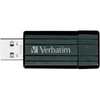 Kép 2/5 - Pendrive, 32GB, USB 2.0, 10/4MB/sec, VERBATIM "PinStripe", fekete