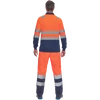 Kép 8/15 - LEON HV póló hosszú ujjú narancs\/navy