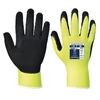 Kép 2/2 - Védőkesztyű, nylon, latexhab, tenyerén mártott, M méret "Hi-Vis Grip", sárga