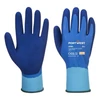 Kép 1/2 - Védőkesztyű, latex, latexhab, tenyerén mártott, S méret "Liquid Pro", kék