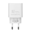 Kép 3/4 - Hálózati töltő, 20W, USB-C, USB-C, USB-C / USB-C töltőkábel, RIVACASE "PS4101", fehér