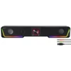 Kép 2/5 - Hangszóró, 12W, 2x3.5 mm jack + USB-A, SPEEDLINK "GRAVITY RGB Stereo Soundbar", fekete