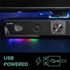 Kép 3/5 - Hangszóró, 12W, 2x3.5 mm jack + USB-A, SPEEDLINK "GRAVITY RGB Stereo Soundbar", fekete