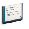 Kép 1/5 - Információs tábla, 148,5x210 mm, DURABLE "CLICK SIGN", kék