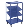 Kép 1/2 - Mellé állítható alkatrész tárolókocsi, Sz x Mé x M: 860x605x1315 mm, 2/2 db egyenes/ferde polc