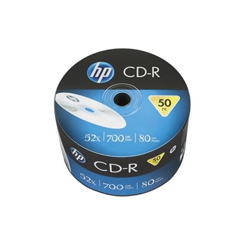 CD-R lemez, 700MB, 52x, 50 db, zsugor csomagolás, HP