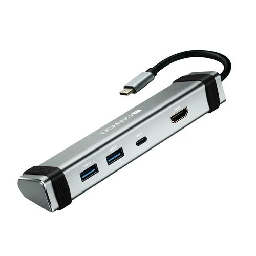 USB elosztó-HUB/dokkoló, USB-C/USB 3.0/HDMI, CANYON "DS-3"