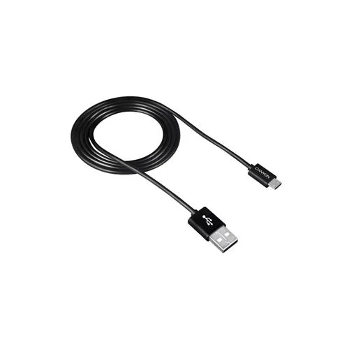 USB kábel, USB 2.0-microUSB, 1 m, CANYON "UM-1", fekete