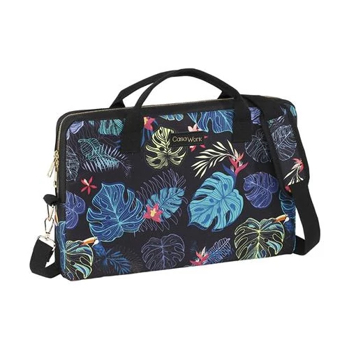 Notebook táska, 15,6", VIQUEL CASAWORK "Tropical", fekete-kék